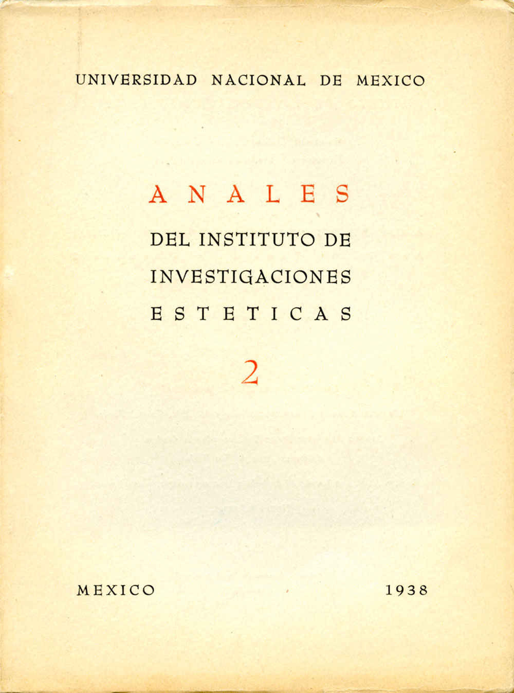 Portada Anales Número 2