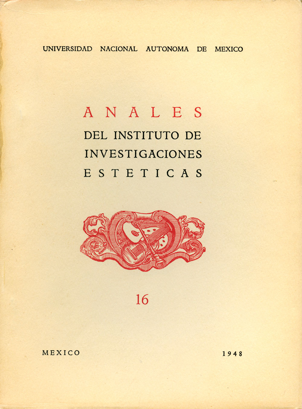 Portada Anales Número 16