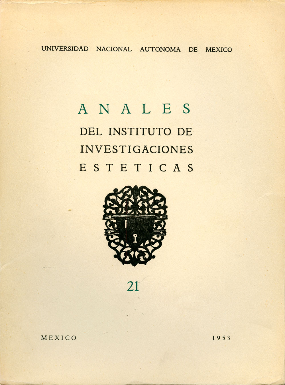 Portada Anales Número 21