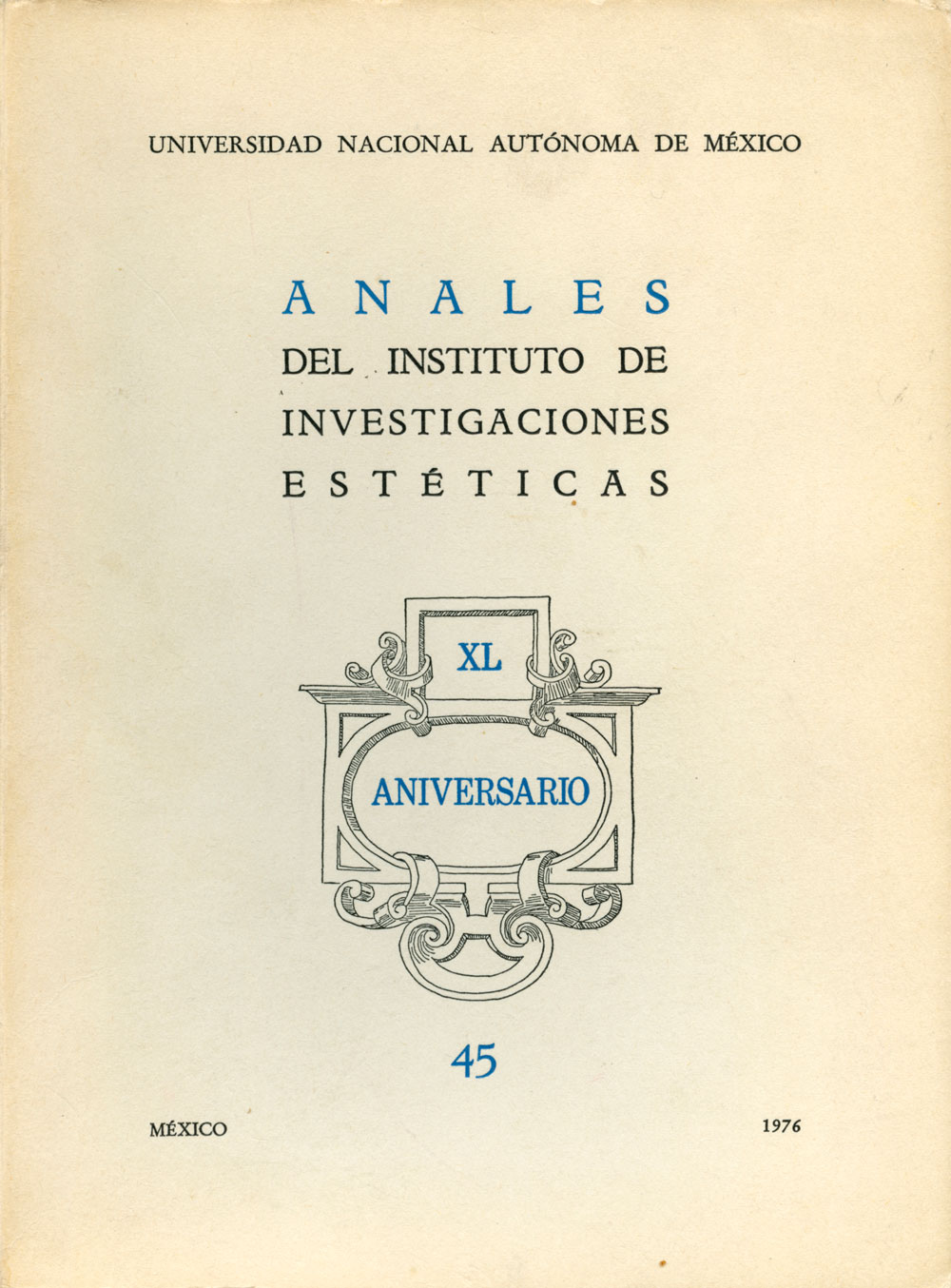 Portada Anales Número 45