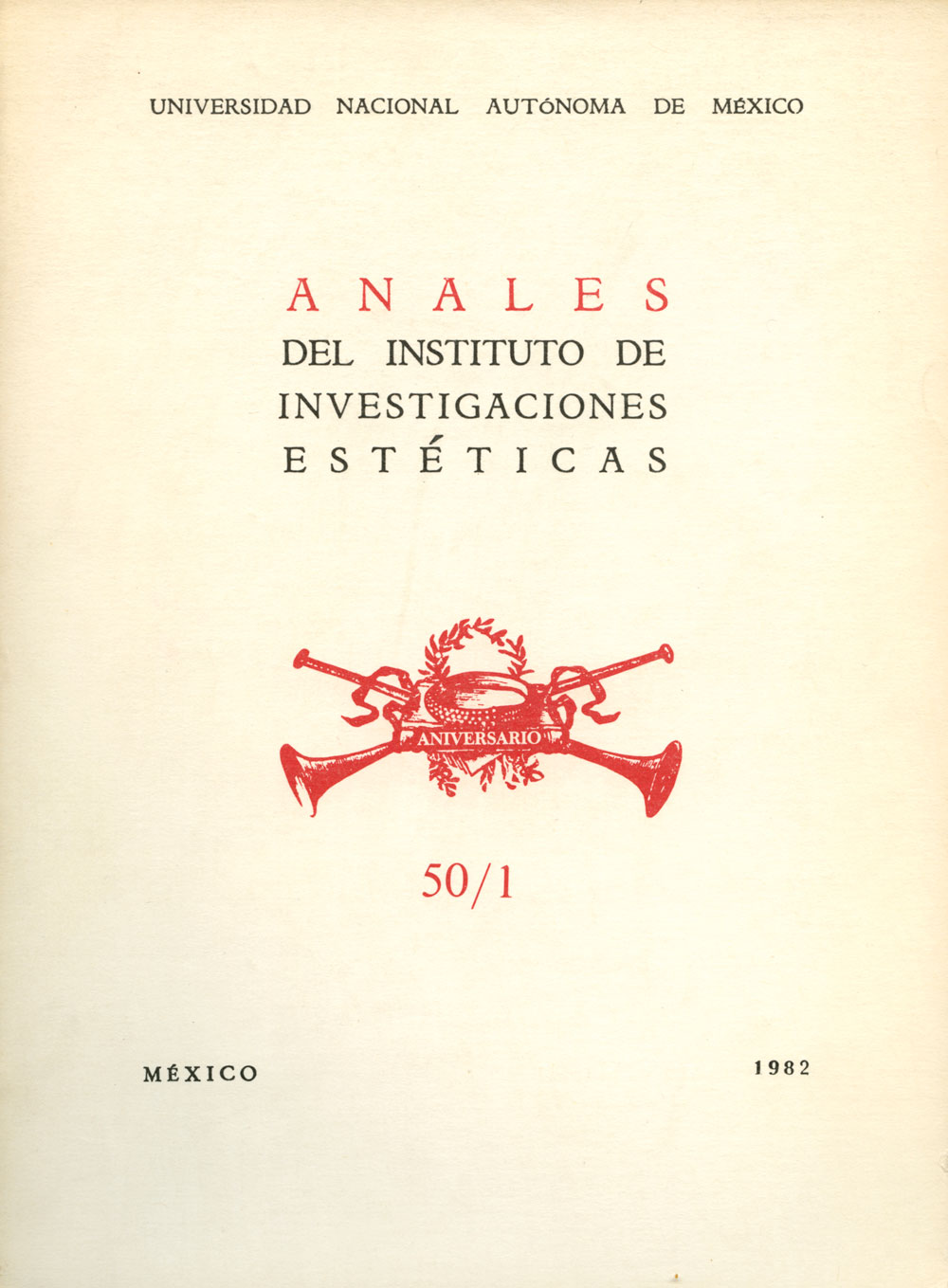 Portada Anales Número 50-1